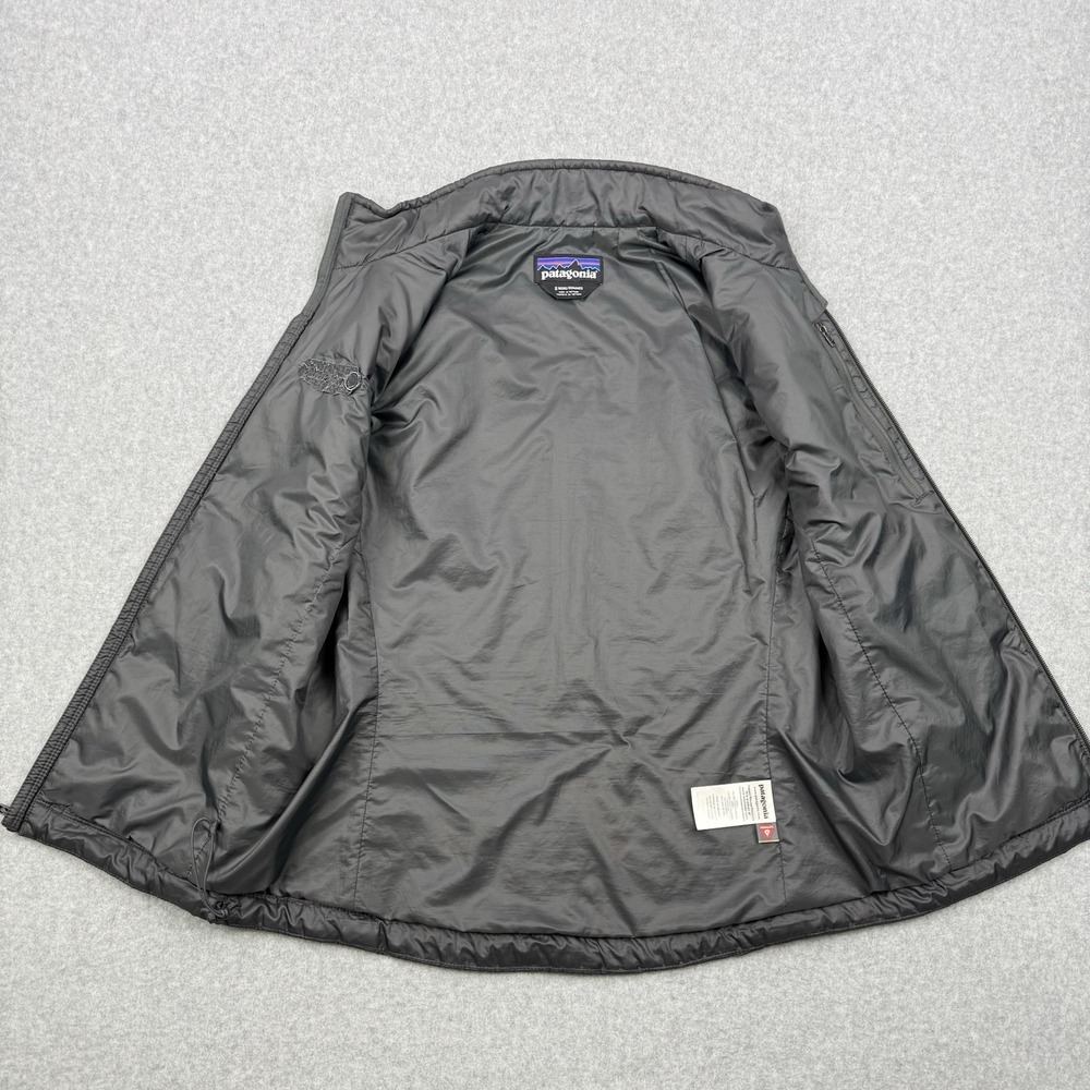 Patagonia Vest Mens Small Dark Gray Nana Puff Quilted Full Zip Primaloft Outdoor - Picture 7 of 14